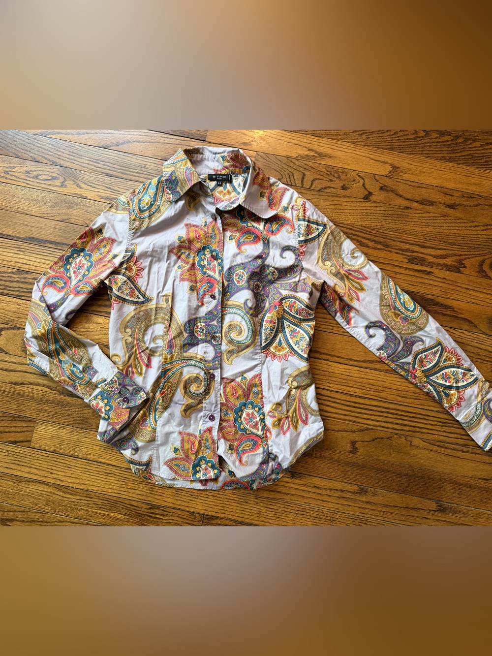 Etro Milano Paisley Button-Up Shirt | 44